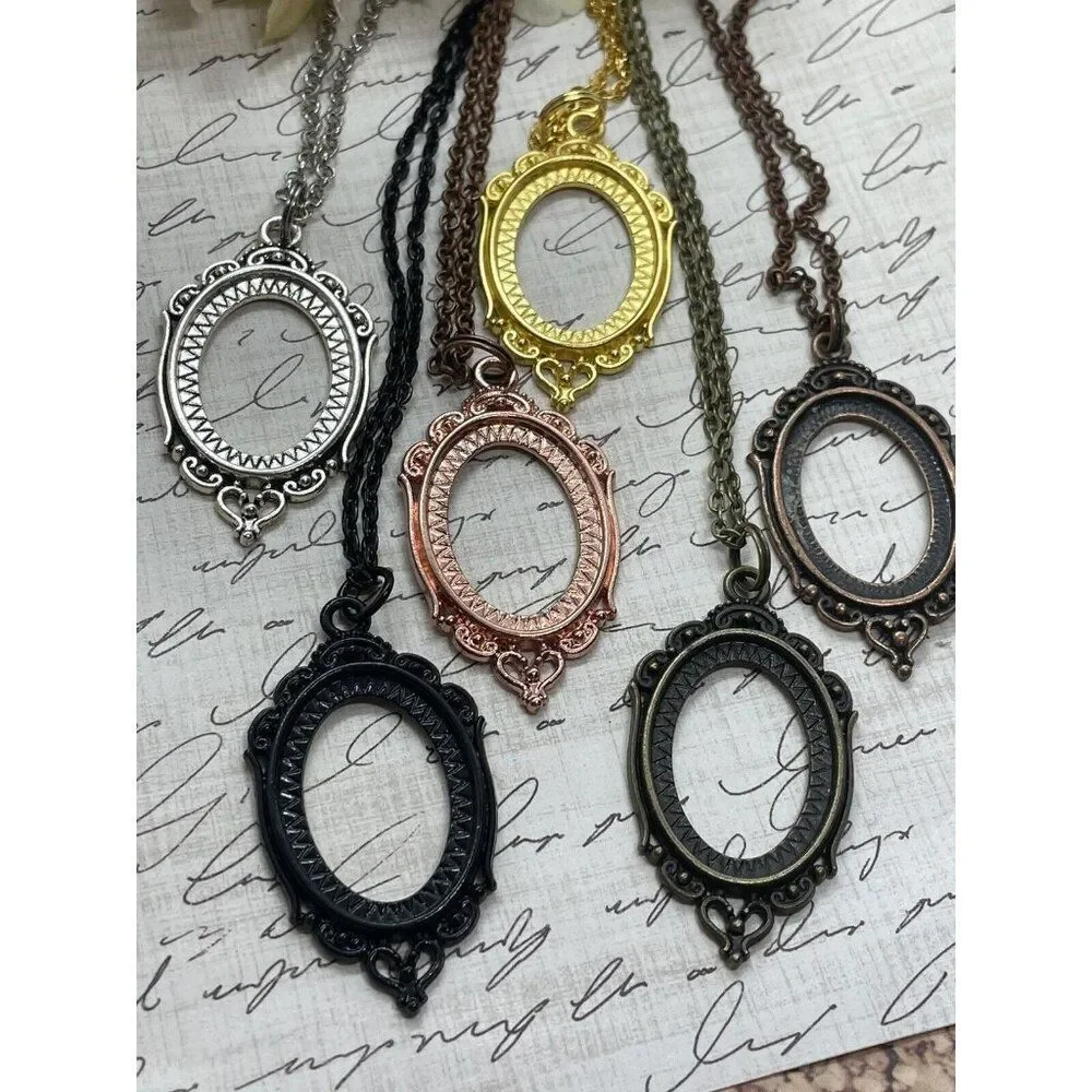 Bright Gold Grecian Greek Goddess Mythology Heart Wedding Jewelry necklace Cameo - Picture 8 of 10